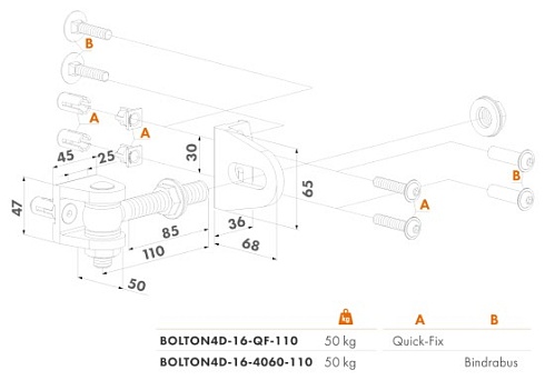 Купить Прикручиваемая петля Locinox (Бельгия) BOLTON4D-16-QF — для калитки и ворот в Зверево