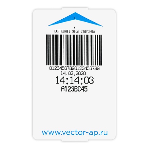 Штрафной билет системы автоматической парковки VECTOR_AP 4000
